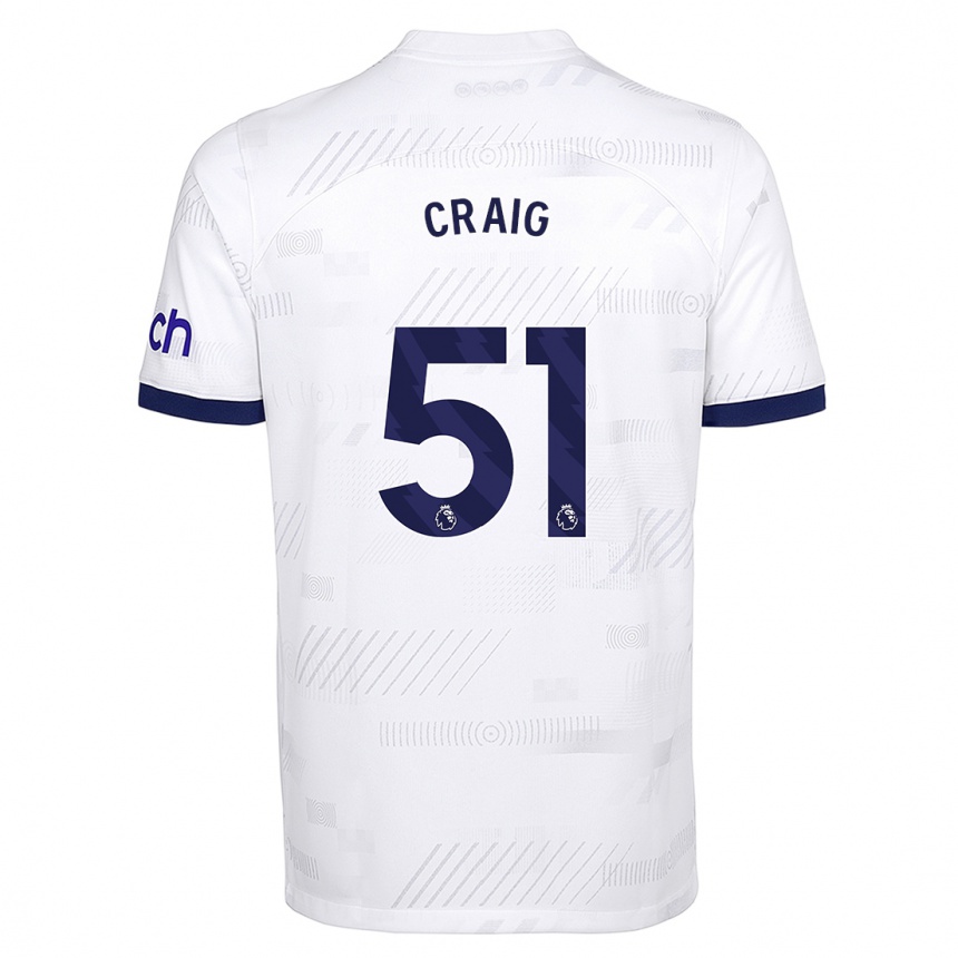 Mujer Fútbol Camiseta Matthew Craig #51 Blanco 1ª Equipación 2023/24 México