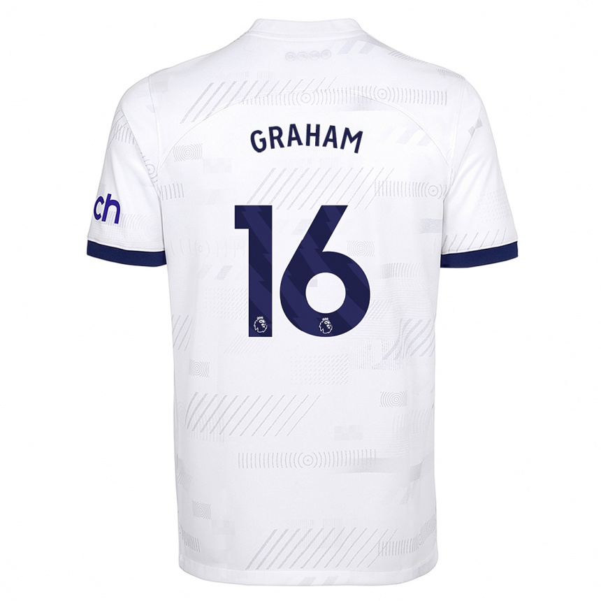 Mujer Fútbol Camiseta Kit Graham #16 Blanco 1ª Equipación 2023/24 México