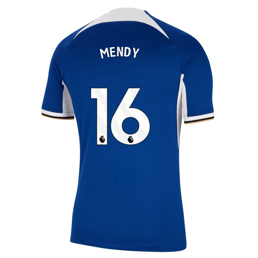 Mujer Fútbol Camiseta Edouard Mendy #16 Azul 1ª Equipación 2023/24 México