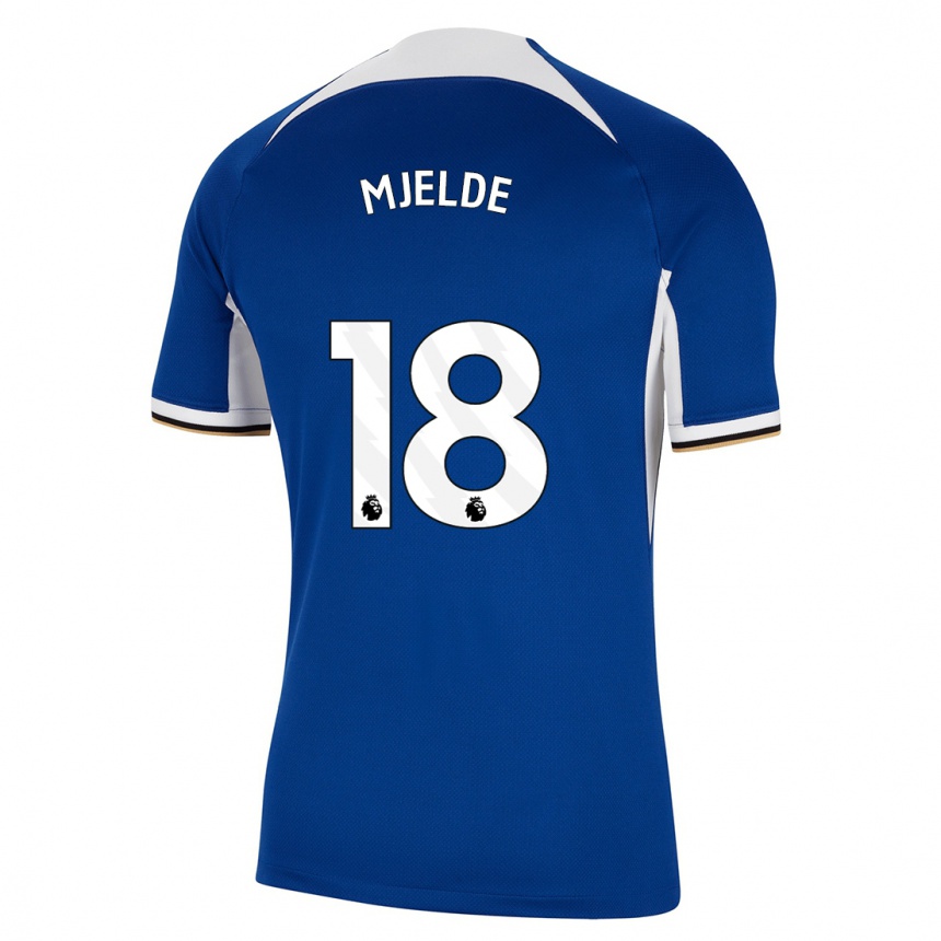Mujer Fútbol Camiseta Maren Mjelde #18 Azul 1ª Equipación 2023/24 México
