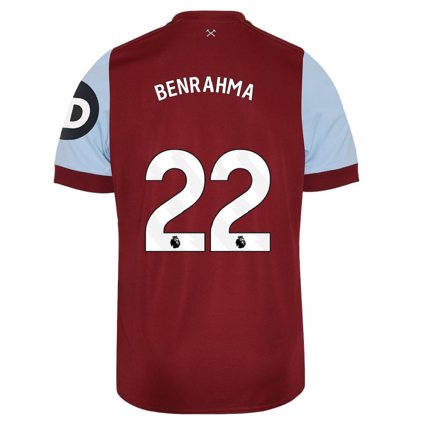 Mujer Fútbol Camiseta Said Benrahma #22 Granate 1ª Equipación 2023/24 México
