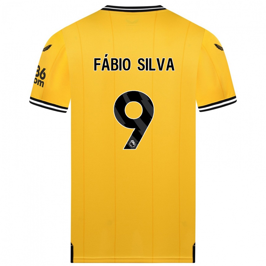 Mujer Fútbol Camiseta Fábio Silva #9 Amarillo 1ª Equipación 2023/24 México