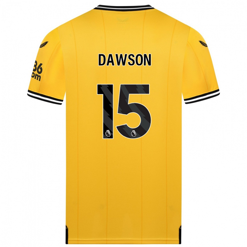 Mujer Fútbol Camiseta Craig Dawson #15 Amarillo 1ª Equipación 2023/24 México