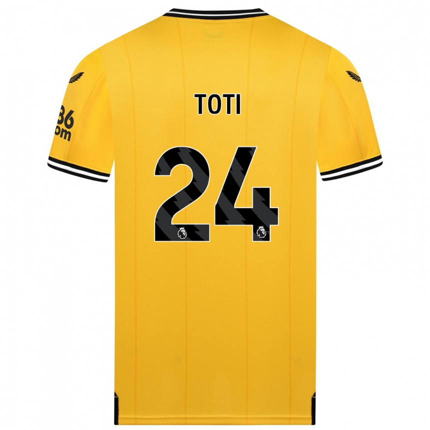 Mujer Fútbol Camiseta Toti #24 Amarillo 1ª Equipación 2023/24 México
