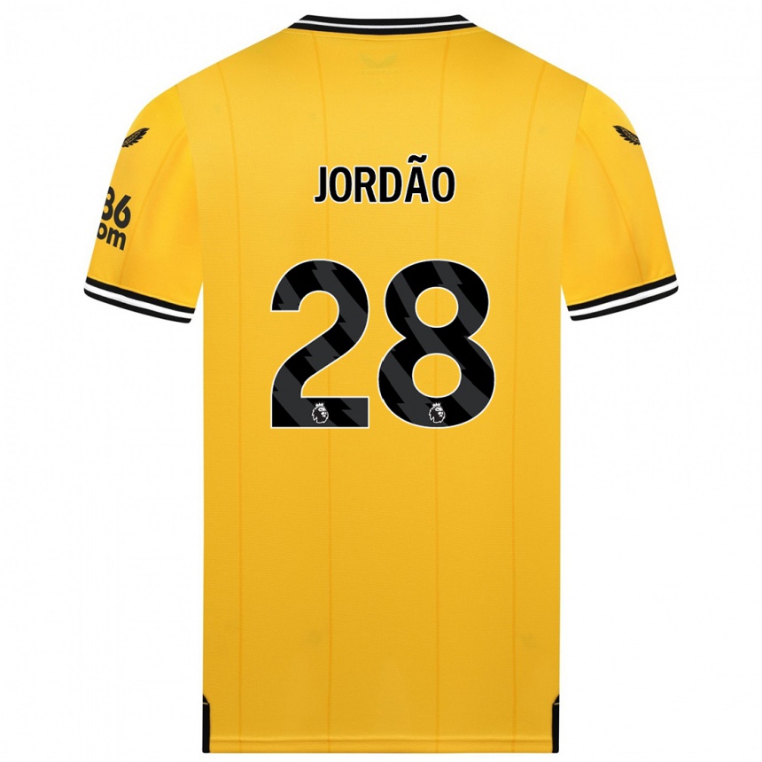Mujer Fútbol Camiseta Bruno Jordão #28 Amarillo 1ª Equipación 2023/24 México