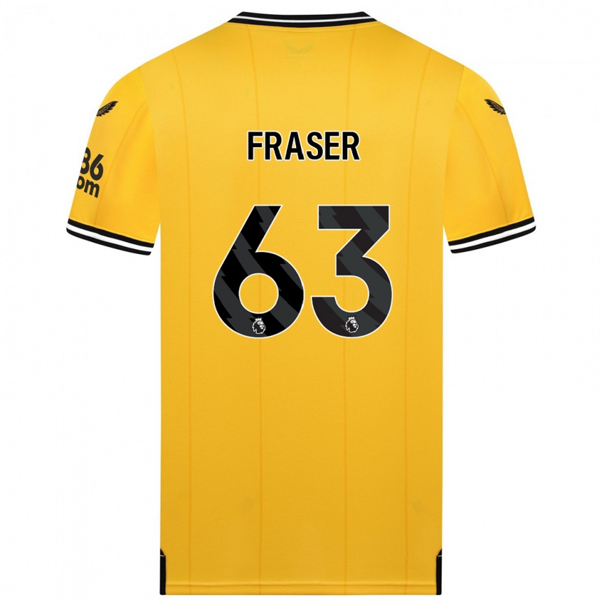 Mujer Fútbol Camiseta Nathan Fraser #63 Amarillo 1ª Equipación 2023/24 México