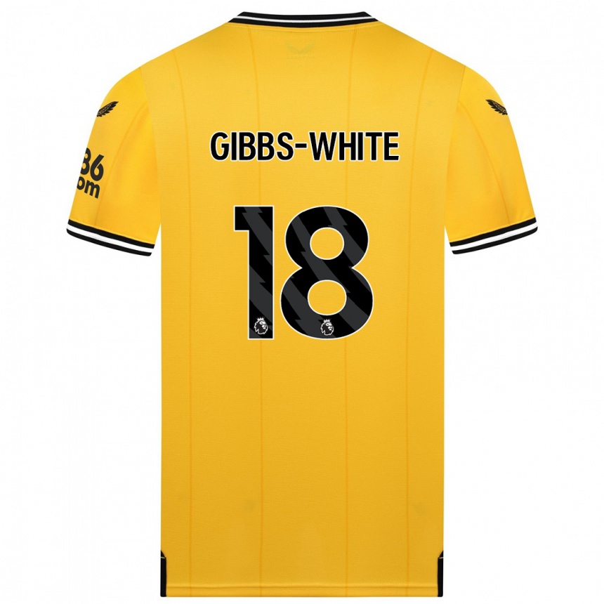 Mujer Fútbol Camiseta Morgan Gibbs-White #18 Amarillo 1ª Equipación 2023/24 México