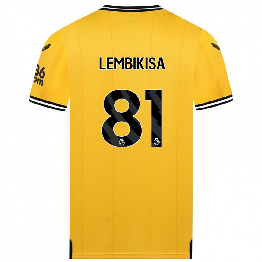 Mujer Fútbol Camiseta Dexter Lembikisa #81 Amarillo 1ª Equipación 2023/24 México
