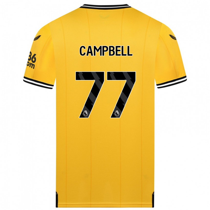 Mujer Fútbol Camiseta Chem Campbell #77 Amarillo 1ª Equipación 2023/24 México