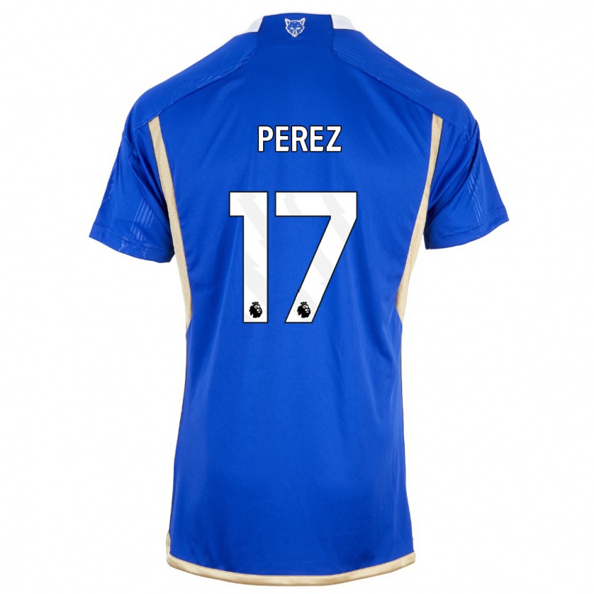Mujer Fútbol Camiseta Ayoze Perez #17 Azul Real 1ª Equipación 2023/24 México