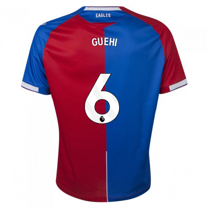 Mujer Fútbol Camiseta Marc Guehi #6 Rojo Azul 1ª Equipación 2023/24 México