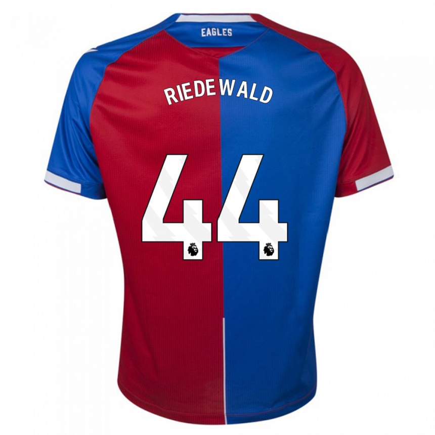 Mujer Fútbol Camiseta Jairo Riedewald #44 Rojo Azul 1ª Equipación 2023/24 México