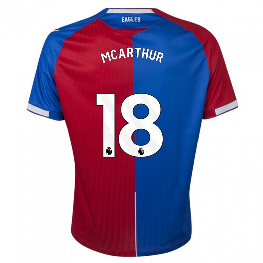 Mujer Fútbol Camiseta James Mcarthur #18 Rojo Azul 1ª Equipación 2023/24 México