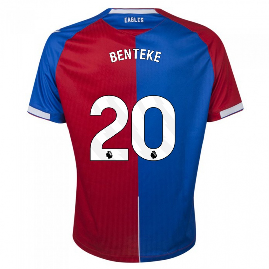 Mujer Fútbol Camiseta Christian Benteke #20 Rojo Azul 1ª Equipación 2023/24 México