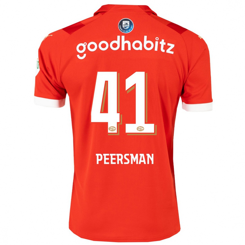 Mujer Fútbol Camiseta Kjell Peersman #41 Rojo 1ª Equipación 2023/24 México