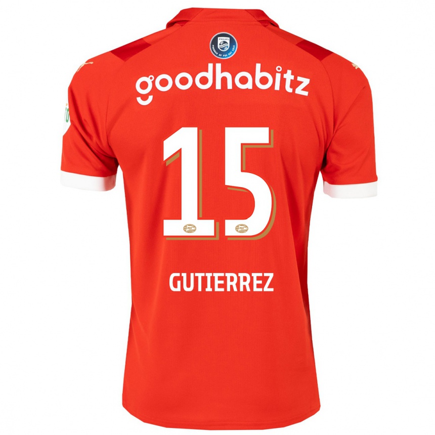 Mujer Fútbol Camiseta Erick Gutierrez #15 Rojo 1ª Equipación 2023/24 México