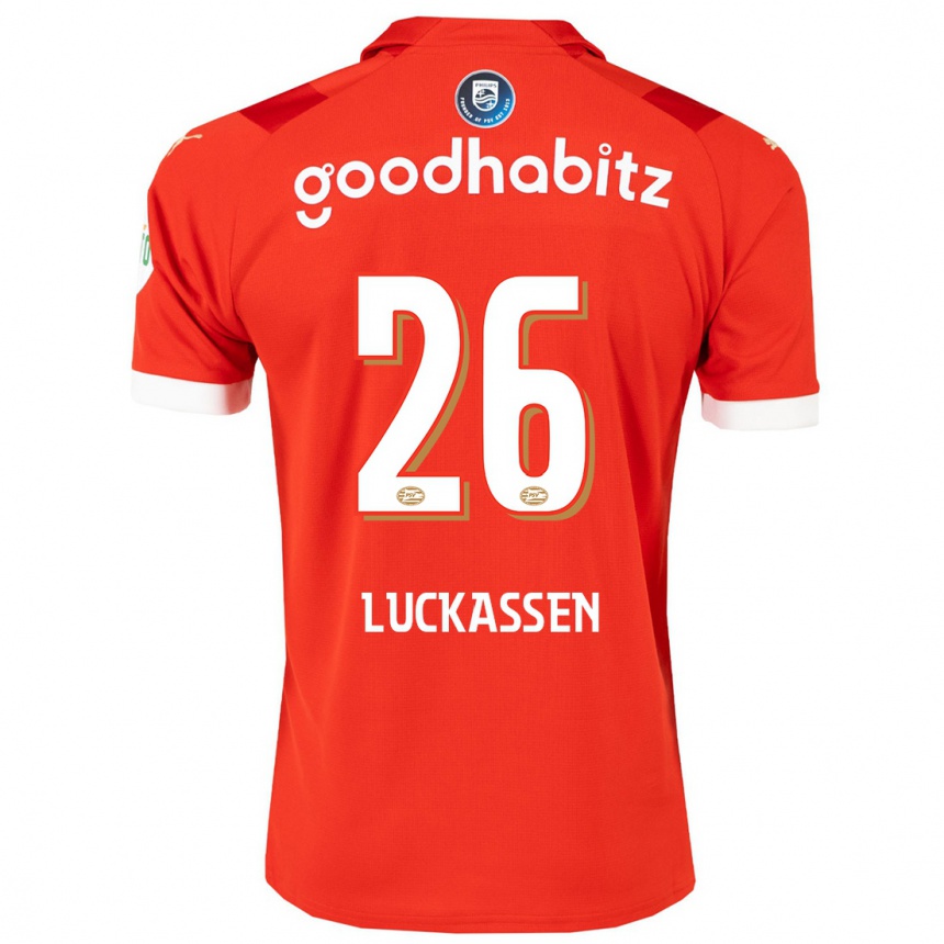 Mujer Fútbol Camiseta Derrick Luckassen #26 Rojo 1ª Equipación 2023/24 México