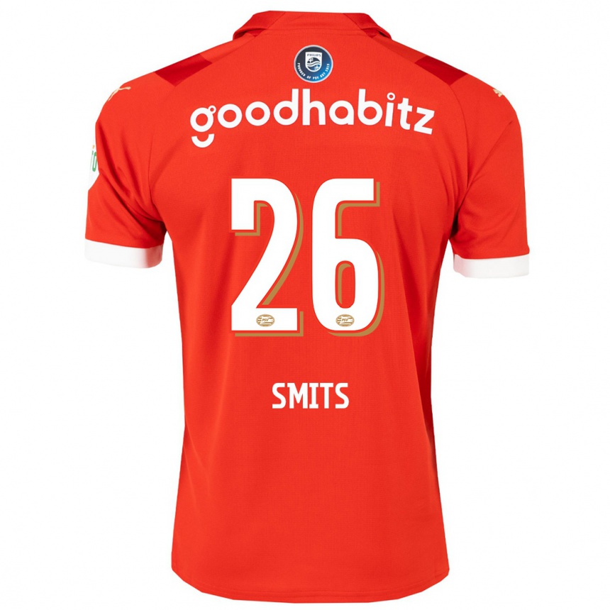 Mujer Fútbol Camiseta Eef Smits #26 Rojo 1ª Equipación 2023/24 México