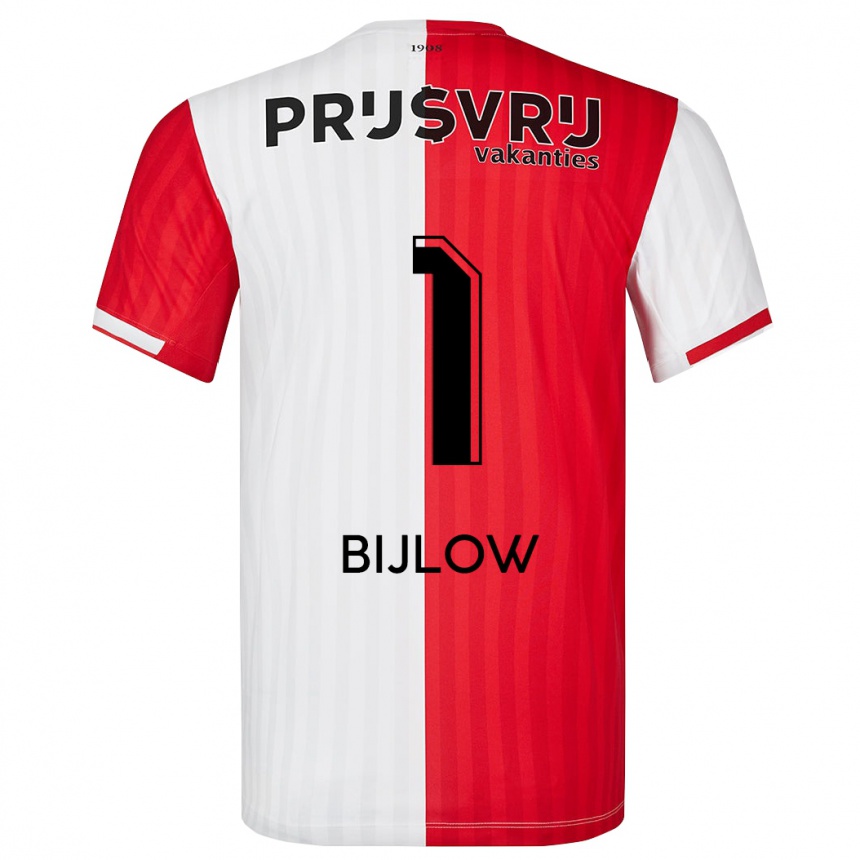 Mujer Fútbol Camiseta Justin Bijlow #1 Rojo Blanco 1ª Equipación 2023/24 México