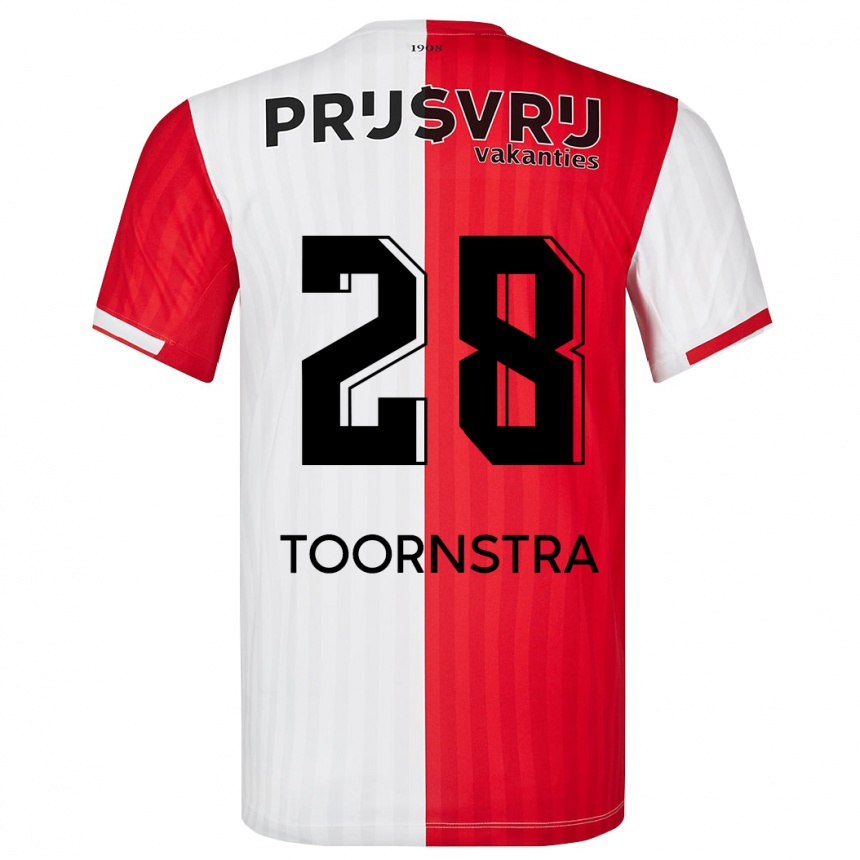Mujer Fútbol Camiseta Jens Toornstra #28 Rojo Blanco 1ª Equipación 2023/24 México