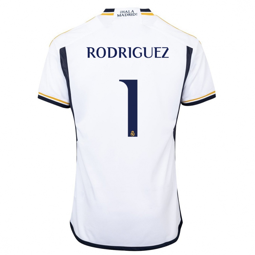 Mujer Fútbol Camiseta Misa Rodriguez #1 Blanco 1ª Equipación 2023/24 México