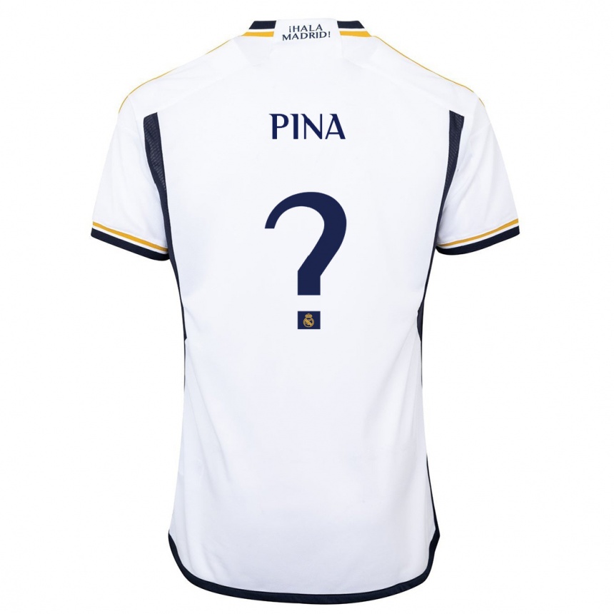 Mujer Fútbol Camiseta Marc Pina #0 Blanco 1ª Equipación 2023/24 México