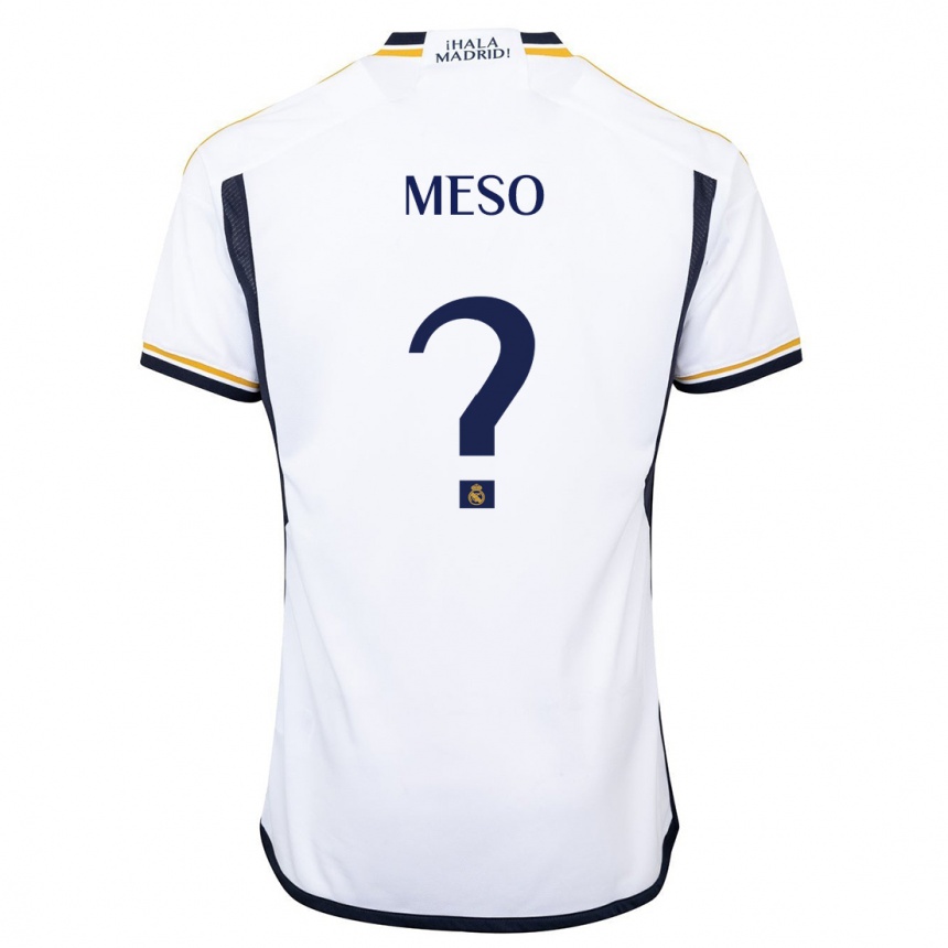 Mujer Fútbol Camiseta Meso #0 Blanco 1ª Equipación 2023/24 México