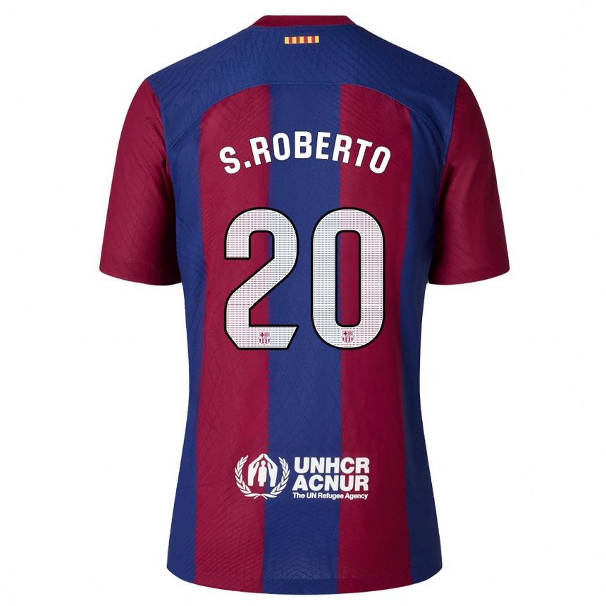 Mujer Fútbol Camiseta Sergi Roberto #20 Rojo Azul 1ª Equipación 2023/24 México