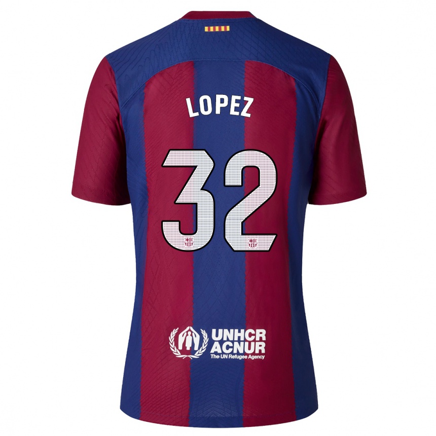 Mujer Fútbol Camiseta Fermin Lopez #32 Rojo Azul 1ª Equipación 2023/24 México