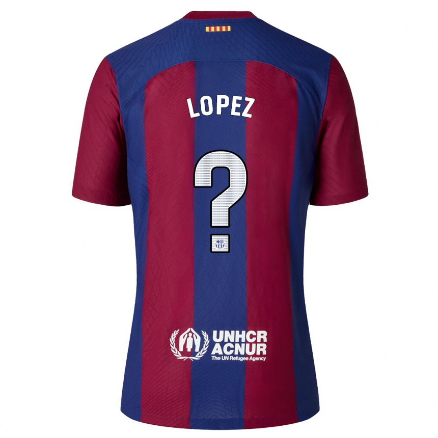 Mujer Fútbol Camiseta Pablo Lopez #0 Rojo Azul 1ª Equipación 2023/24 México