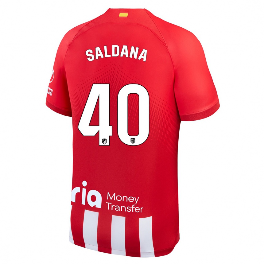 Mujer Fútbol Camiseta Jose Saldana #40 Rojo Blanco 1ª Equipación 2023/24 México