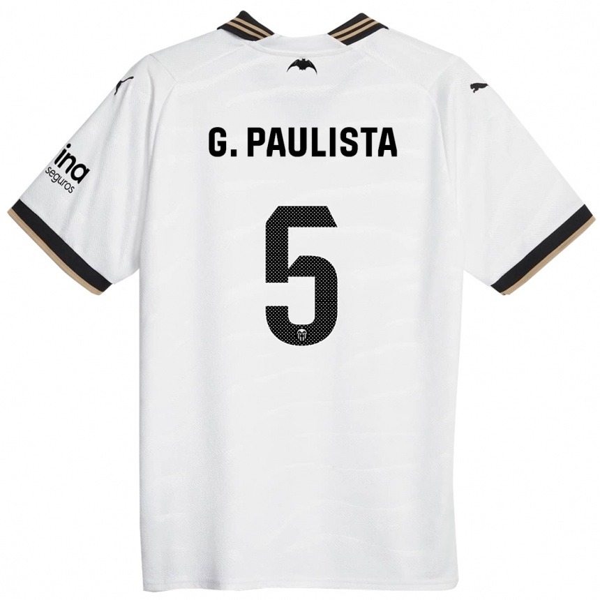 Mujer Fútbol Camiseta Gabriel Paulista #5 Blanco 1ª Equipación 2023/24 México