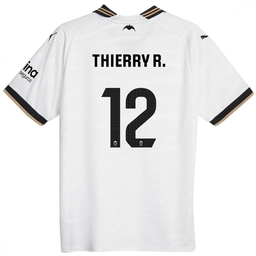 Mujer Fútbol Camiseta Thierry Correia #12 Blanco 1ª Equipación 2023/24 México