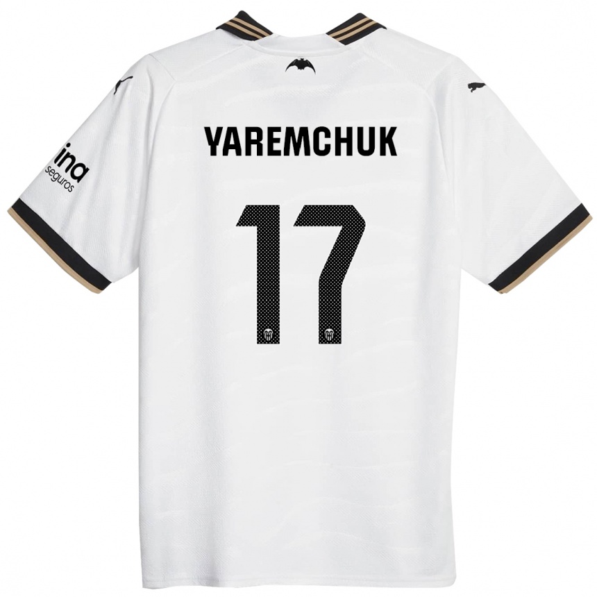Mujer Fútbol Camiseta Roman Yaremchuk #17 Blanco 1ª Equipación 2023/24 México