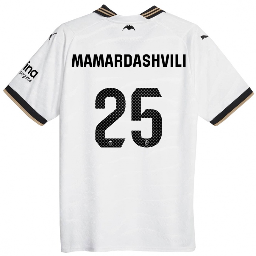Mujer Fútbol Camiseta Giorgi Mamardashvili #25 Blanco 1ª Equipación 2023/24 México