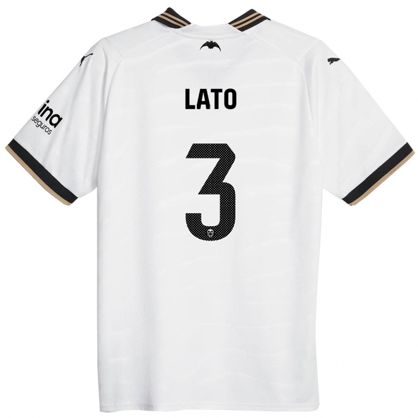 Mujer Fútbol Camiseta Toni Lato #3 Blanco 1ª Equipación 2023/24 México