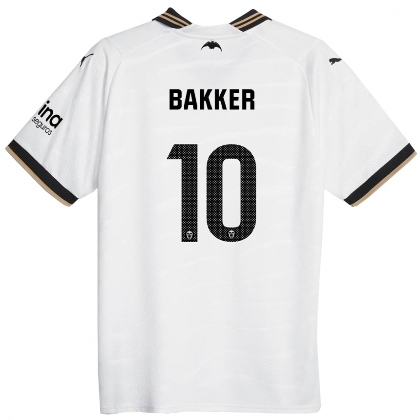 Mujer Fútbol Camiseta Linda Bakker #10 Blanco 1ª Equipación 2023/24 México