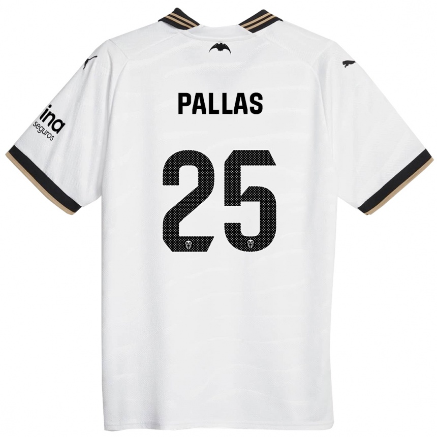 Mujer Fútbol Camiseta Nerea Pallas #25 Blanco 1ª Equipación 2023/24 México