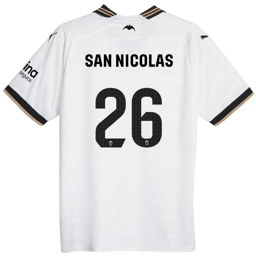 Mujer Fútbol Camiseta Olga San Nicolas #26 Blanco 1ª Equipación 2023/24 México