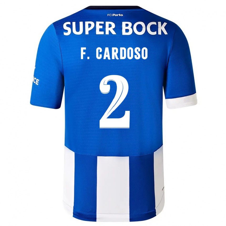 Mujer Fútbol Camiseta Fabio Cardoso #2 Azul Blanco 1ª Equipación 2023/24 México