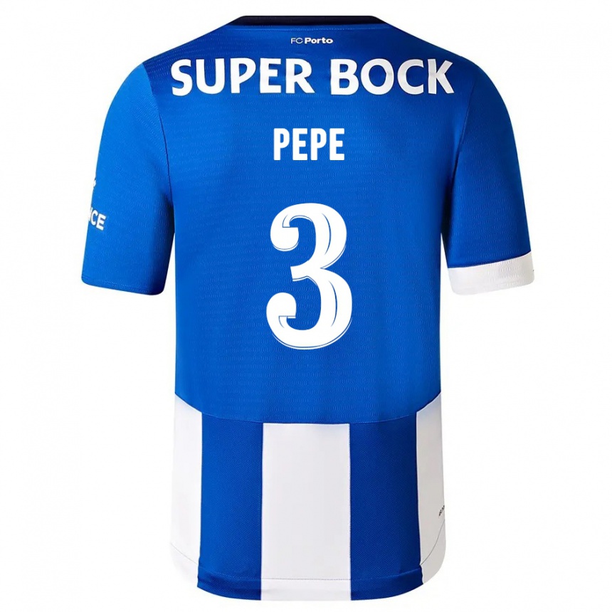 Mujer Fútbol Camiseta Pepe #3 Azul Blanco 1ª Equipación 2023/24 México