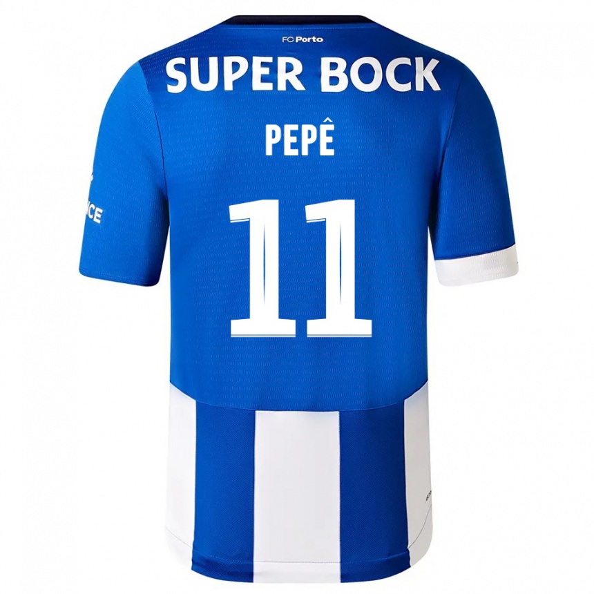 Mujer Fútbol Camiseta Pepe #11 Azul Blanco 1ª Equipación 2023/24 México