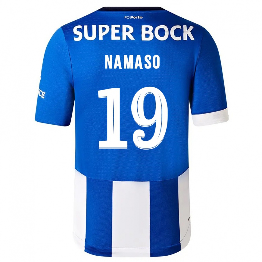 Mujer Fútbol Camiseta Danny Namaso #19 Azul Blanco 1ª Equipación 2023/24 México