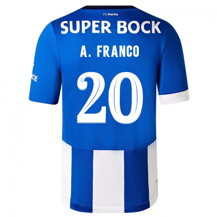 Mujer Fútbol Camiseta Andre Franco #20 Azul Blanco 1ª Equipación 2023/24 México