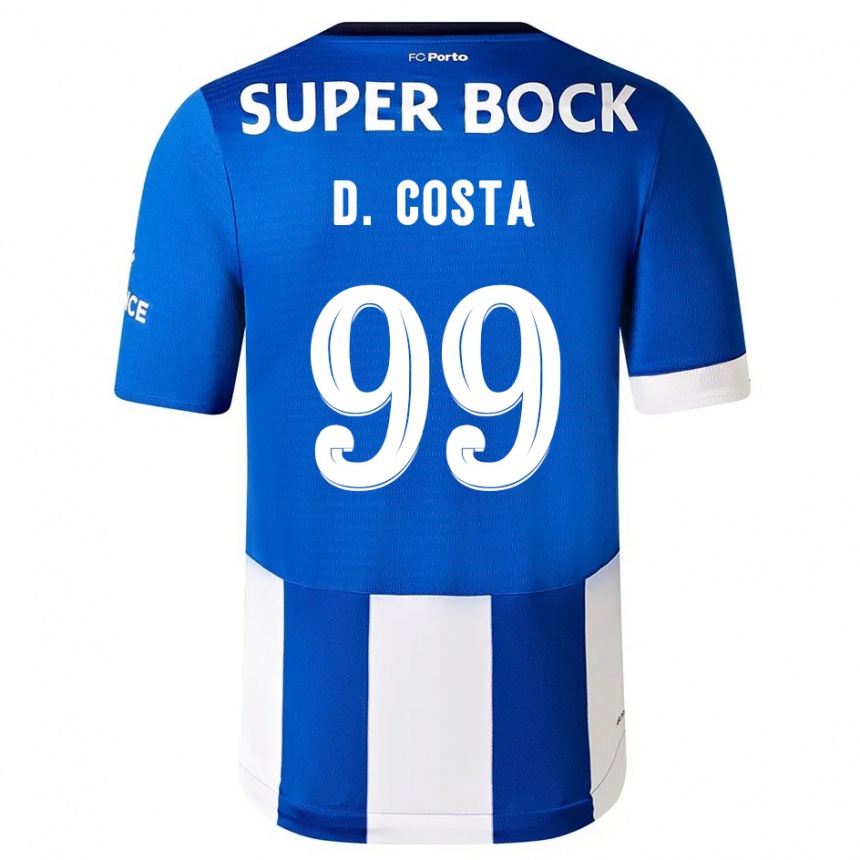 Mujer Fútbol Camiseta Diogo Costa #99 Azul Blanco 1ª Equipación 2023/24 México