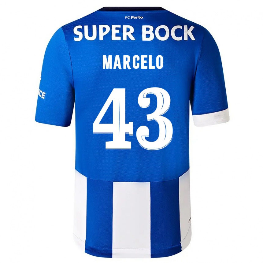 Mujer Fútbol Camiseta Joao Marcelo #43 Azul Blanco 1ª Equipación 2023/24 México