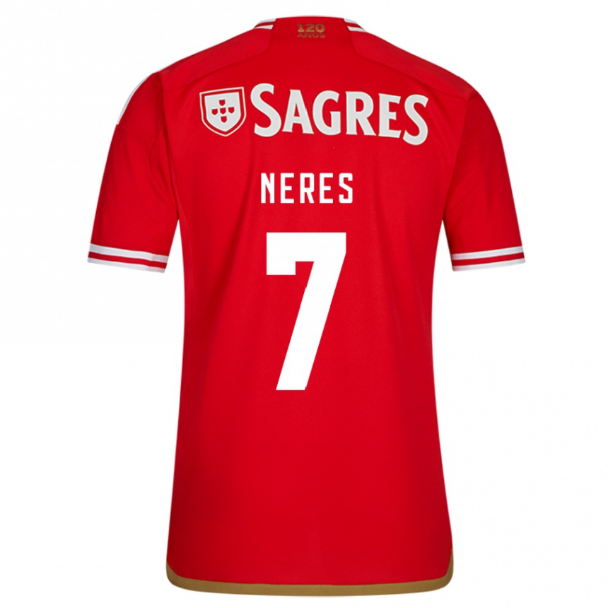 Mujer Fútbol Camiseta David Neres #7 Rojo 1ª Equipación 2023/24 México