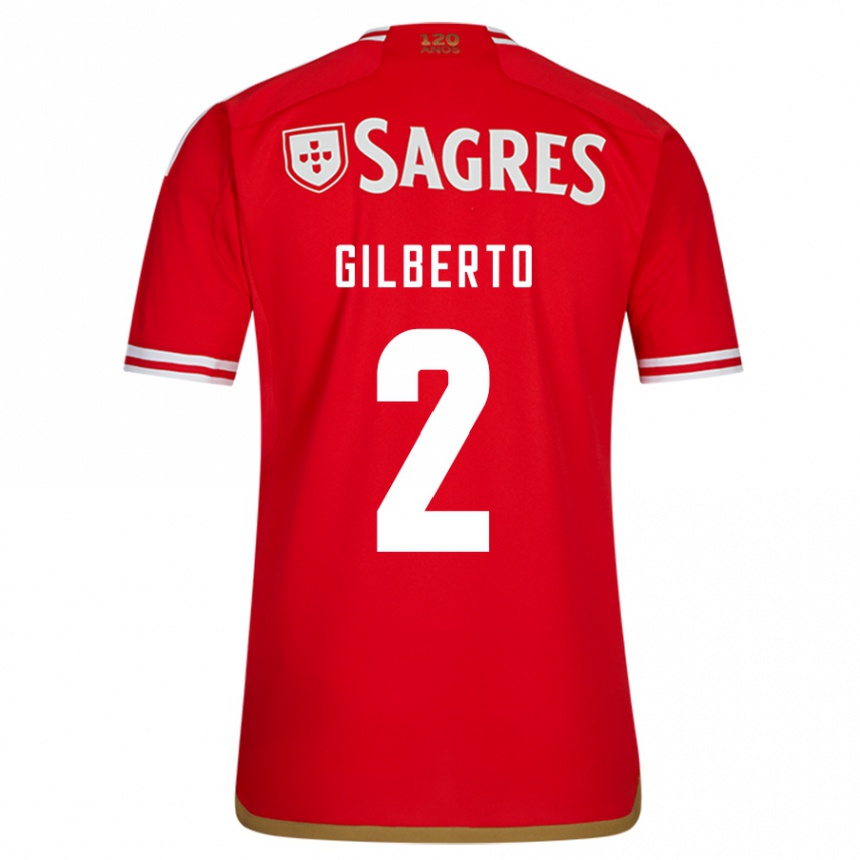 Mujer Fútbol Camiseta Gilberto #2 Rojo 1ª Equipación 2023/24 México