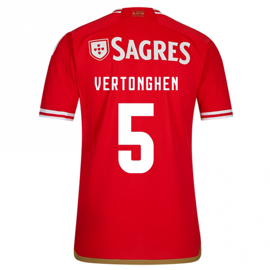 Mujer Fútbol Camiseta Jan Vertonghen #5 Rojo 1ª Equipación 2023/24 México