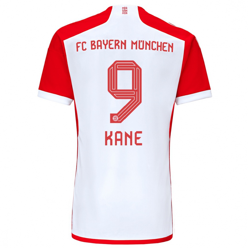 Mujer Fútbol Camiseta Harry Kane #9 Rojo Blanco 1ª Equipación 2023/24 México